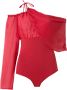 Amir Slama Asymmetrische bodysuit Rood - Thumbnail 1