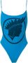 Amir Slama Badpak met print Blauw - Thumbnail 1