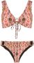 Amir Slama Bikini met bloemenprint Rood - Thumbnail 1
