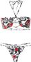 Amir Slama Bikini met bloemenprint Zwart - Thumbnail 1