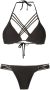 Amir Slama Bikini met kruisbandjes Zwart - Thumbnail 1