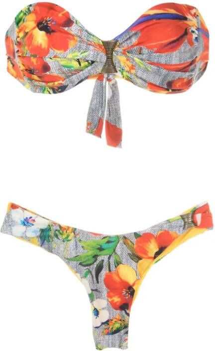 Amir Slama Bikini met paisley-print Veelkleurig