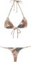 Amir Slama Bikini met palmbladprint Beige - Thumbnail 1