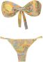 Amir Slama Bikini met palmbladprint Oranje - Thumbnail 1