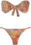 Amir Slama Bikini met palmbladprint Rood - Thumbnail 1