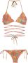 Amir Slama Bikini met palmbladprint Rood - Thumbnail 1