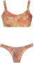 Amir Slama Bikini met palmbladprint Rood - Thumbnail 1