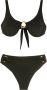 Amir Slama Bikini met ringdetail Zwart - Thumbnail 1