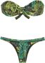Amir Slama Bikini met tropische print Groen - Thumbnail 1
