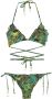 Amir Slama Bikini met tropische print Groen - Thumbnail 1