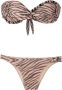 Amir Slama Bikini met zebraprint Bruin - Thumbnail 1