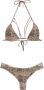 Amir Slama bikini-top met bedrukte triangeljes Bruin - Thumbnail 1
