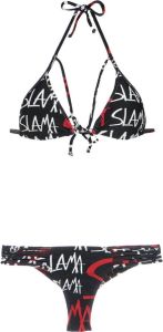 Amir Slama bikiniset met logoprint Zwart