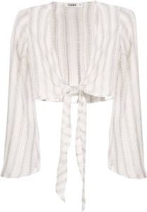 Amir Slama Gestreepte blouse Wit