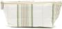 Amir Slama Gestreepte make-up tas Beige - Thumbnail 1