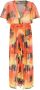 Amir Slama Maxi-jurk met cropped mouwen Oranje - Thumbnail 1