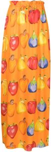 Amir Slama Maxi-rok met print Oranje