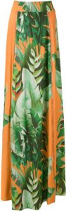 Amir Slama Maxi-rok met print Oranje