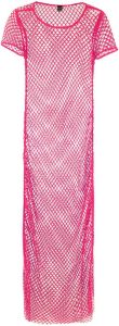 Amir Slama Midi-jurk met splitten Roze