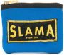 Amir Slama Portemonnee met geborduurd logo Blauw - Thumbnail 1