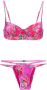 Amir Slama rose print bikini set Roze - Thumbnail 1