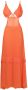 Amir Slama Semi-doorzichtige mini-jurk Oranje - Thumbnail 1