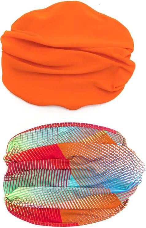 Amir Slama Set van twee haarbanden Oranje