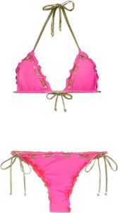 Amir Slama stiksels details bikini set Roze