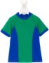 Amir Slama T-shirt met colourblocking Groen - Thumbnail 1