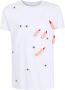Amir Slama T-shirt met patch Wit - Thumbnail 1