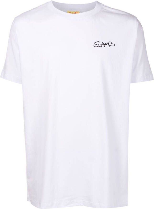 Amir Slama T-shirt met print Wit