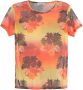 Amir Slama T-shirt met tropische print Oranje - Thumbnail 1