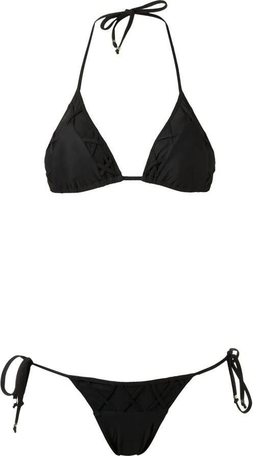 Amir Slama triangel bikini Zwart