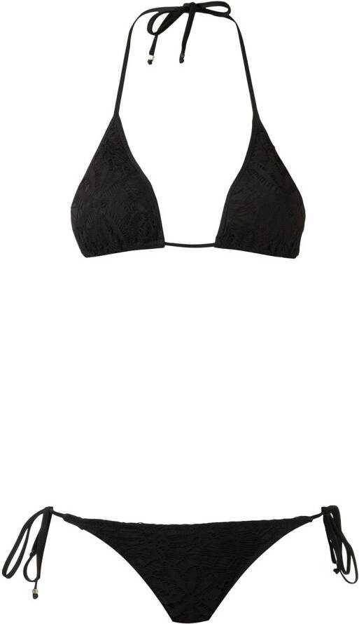Amir Slama triangel bikini Zwart