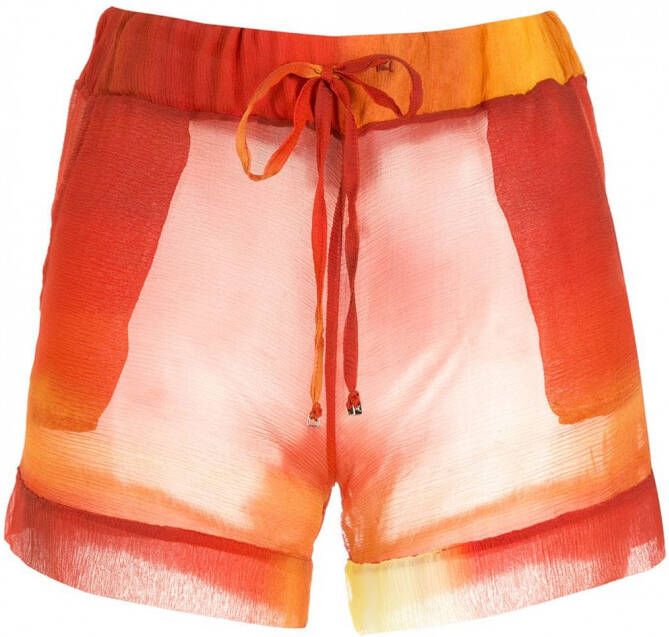Amir Slama Zijden shorts Oranje