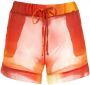 Amir Slama Zijden shorts Oranje - Thumbnail 1