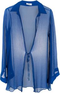 Amir Slama Zijden tuniek Blauw