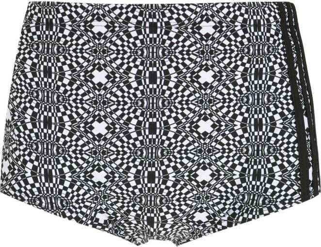 Amir Slama Zwembroek met geometrische print Zwart