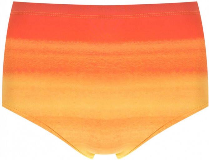 Amir Slama Zwembroek met tie-dye print Oranje