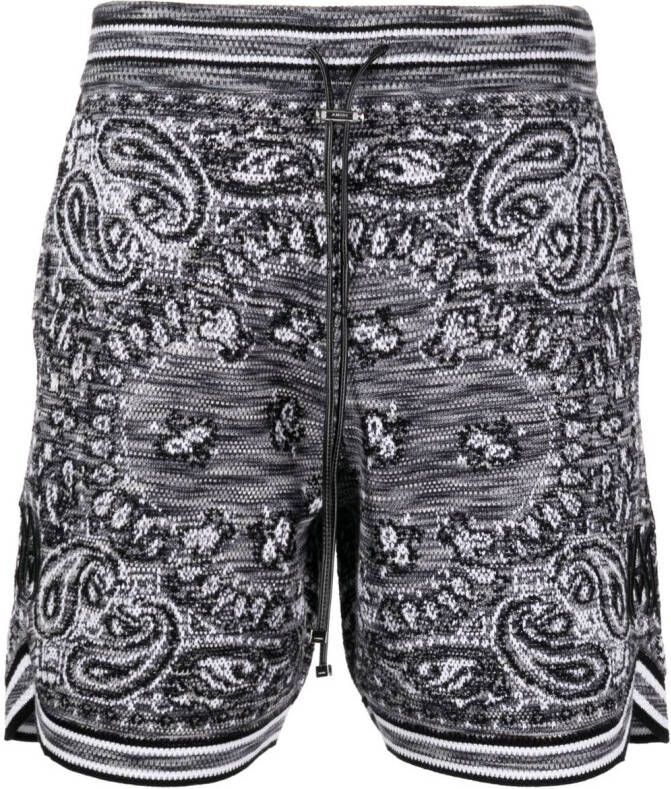 AMIRI Trainingsshorts met bandanaprint Blauw