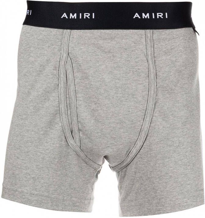 AMIRI Boxershorts met logoband Grijs