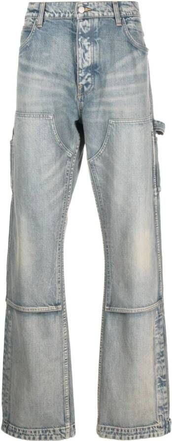 AMIRI Jeans met stonewashed-effect Blauw