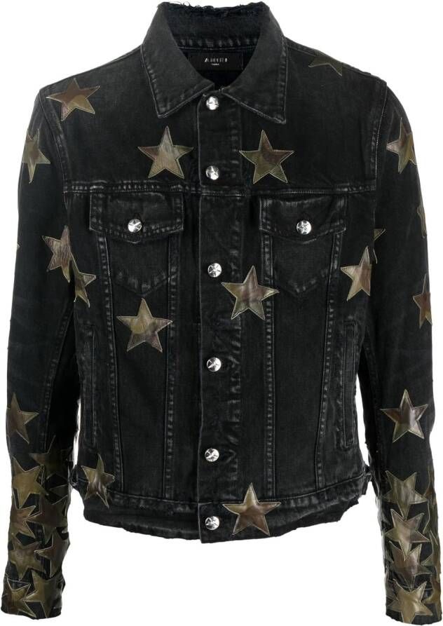 AMIRI Denim jack Zwart