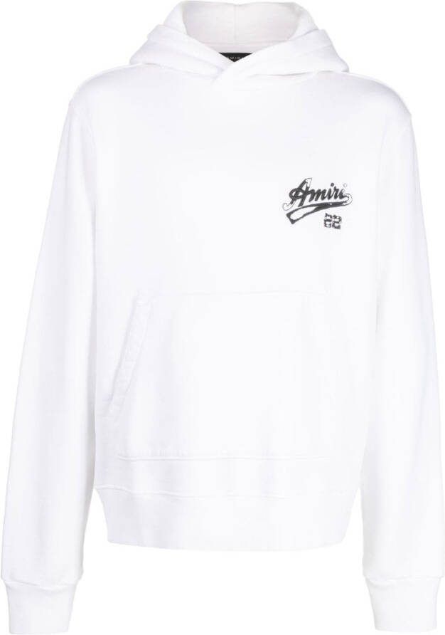 AMIRI Hoodie met geborduurd logo Wit