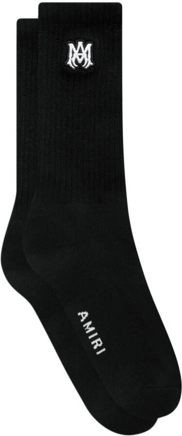 AMIRI Sokken met geborduurd logo Zwart