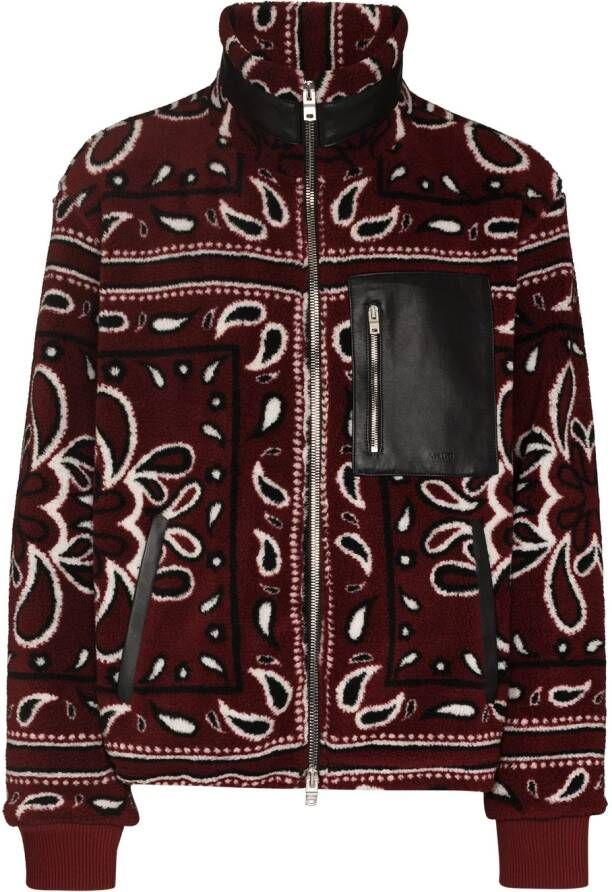 AMIRI Fleece jack Rood