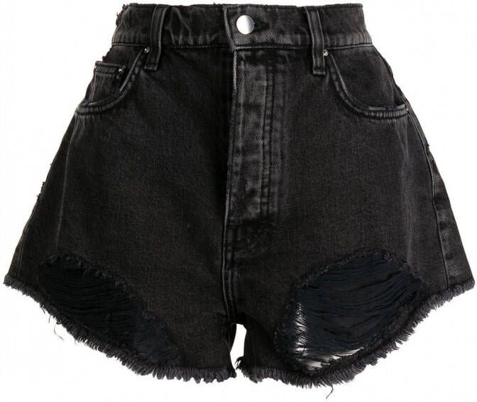 AMIRI Gerafelde broek Zwart