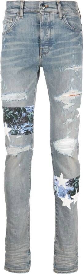 AMIRI Gerafelde jeans Blauw