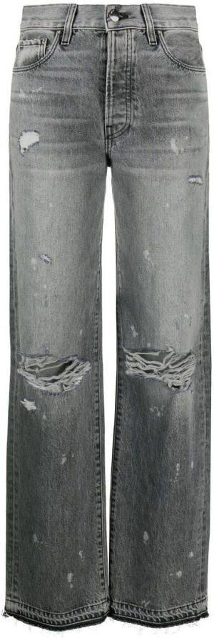 AMIRI Gerafelde jeans Grijs