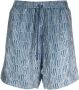 AMIRI Shorts met trekkoord Blauw - Thumbnail 1